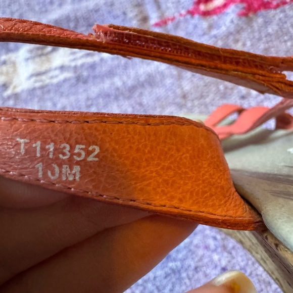 Women's Patagonia Solimar Wedge Strappy Sandals Shoes Size 10M Red Leather AA3 - Picture 5 of 5